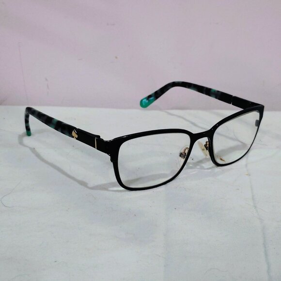 Kate Spade Ninette Matte Black Mint Green Tortoise Eyeglasses - Picture 1 of 7